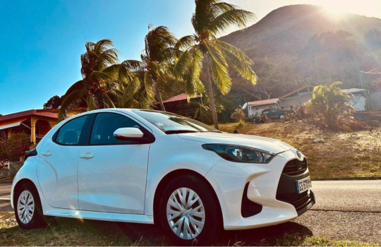 location de toyota yaris au vauclin en Martinique
